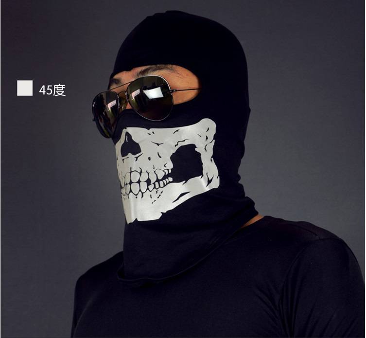 幽灵面罩6ghost幽灵面具户外骑行防尘骷髅面罩保暖秋冬男游戏头套wb03