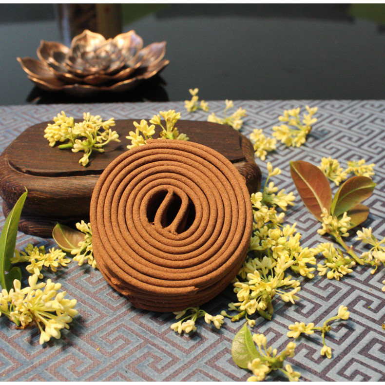 锦雀鸟 桂花香盘香天然香膏家用室内持久天然线香房间禅修助眠香口袋