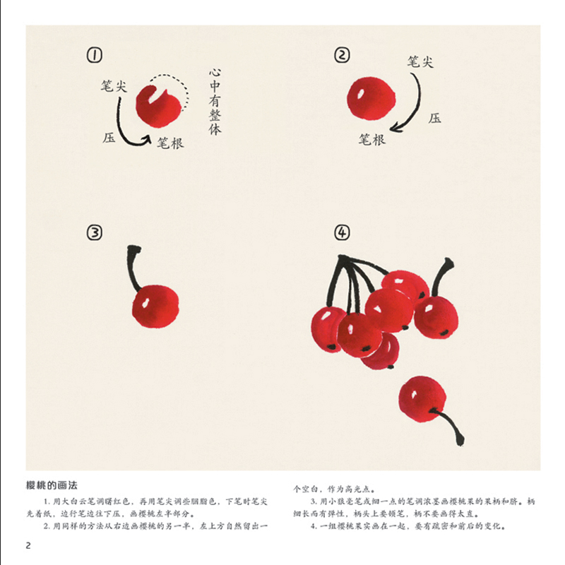 儿童学国画入门教材(全4册)儿童画画临摹入门 幼儿画画本教程 儿童
