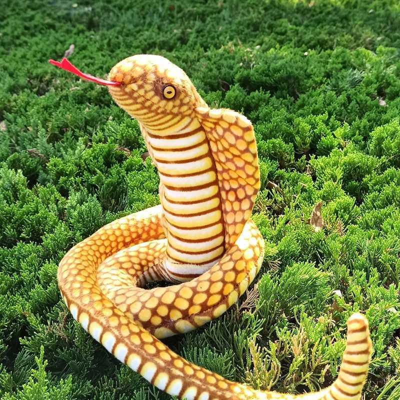 生日礼物送朋友仿真蟒蛇盘蛇毛绒玩具眼镜蛇公仔玩偶大号假蛇整蛊礼物