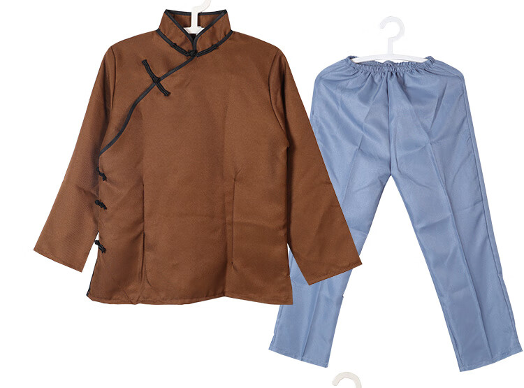 民国时期衣服男农民服装80年代知青儿童70话剧农民演出服下乡村姑