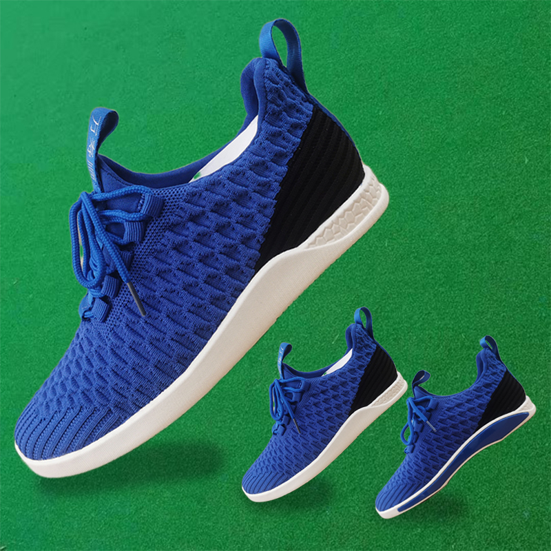 奢华虎 2022新款门球鞋男女软底双贴脚门球鞋直边双贴门球鞋sn4628 黑