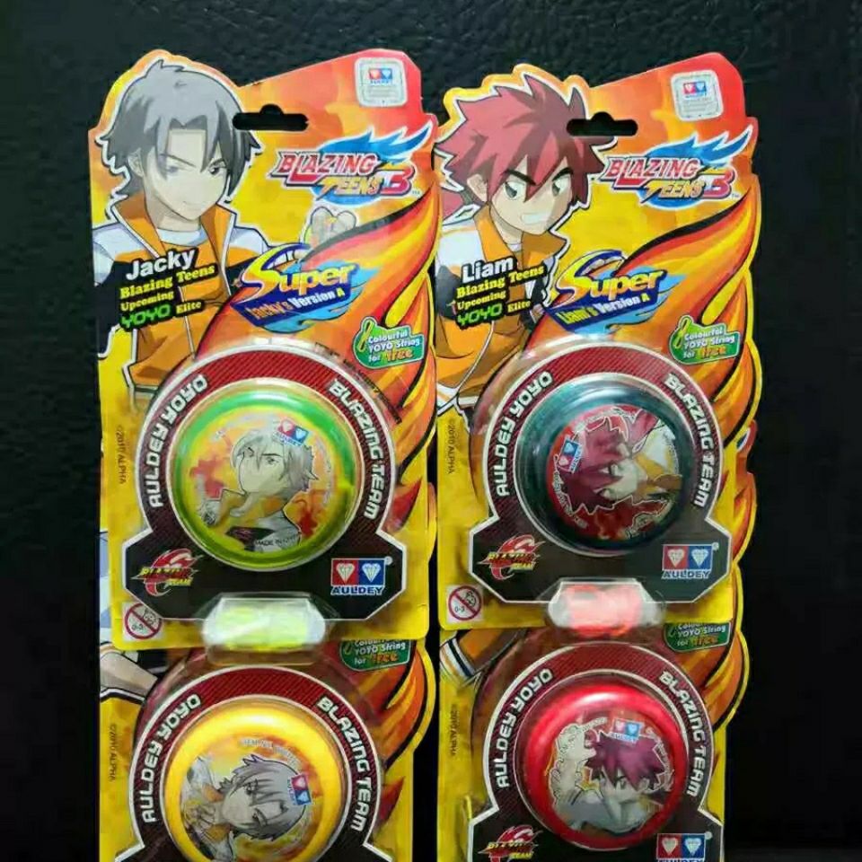 火力少年王3海外版悠悠球姚杰凌亮角色球异域使者雷霆 红色角色球