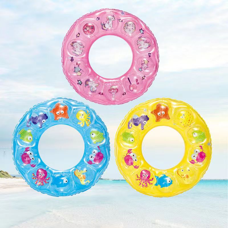 小儿游泳圈宝宝座圈儿童大人网红加厚可爱充气水上乐园救生泳圈浮圈月