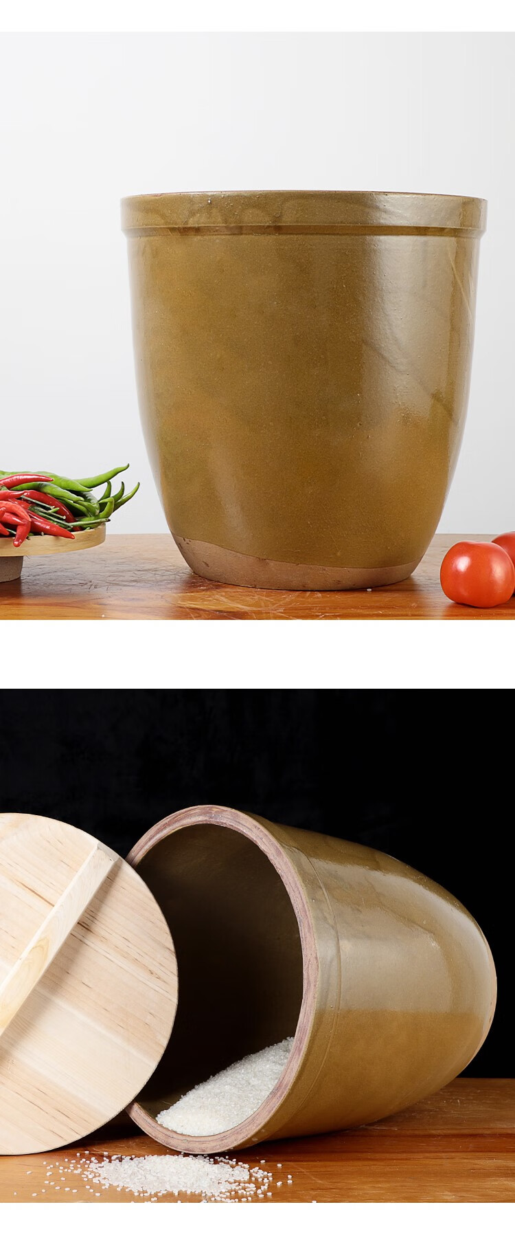 民间老旧水缸 老式水缸家用储水用腌菜酸菜缸带盖米缸民间老旧发酵特