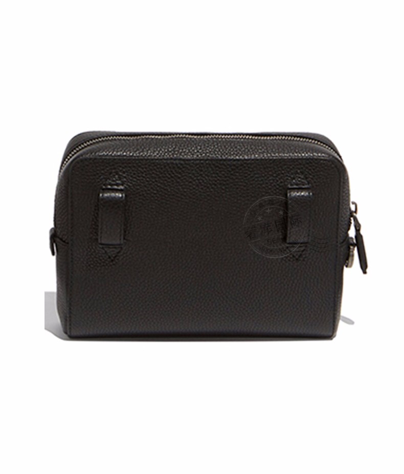 ferragamo菲拉格慕男包牛皮拉链手拿包腰包240977-693130 黑色【图片