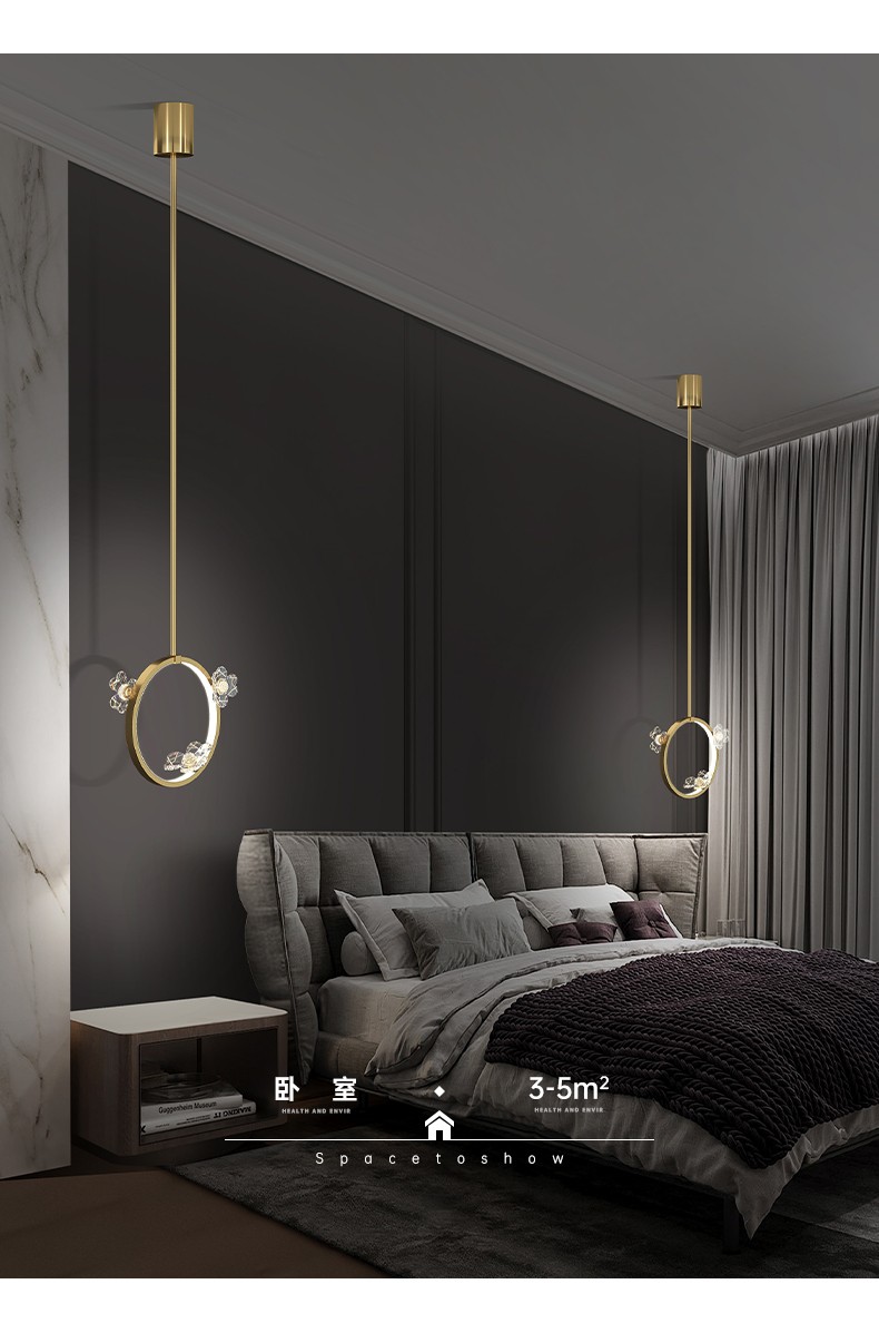 凯萨罗灯 全铜客厅小吊灯吧台创意轻奢北欧客厅设计师推荐现代卧室