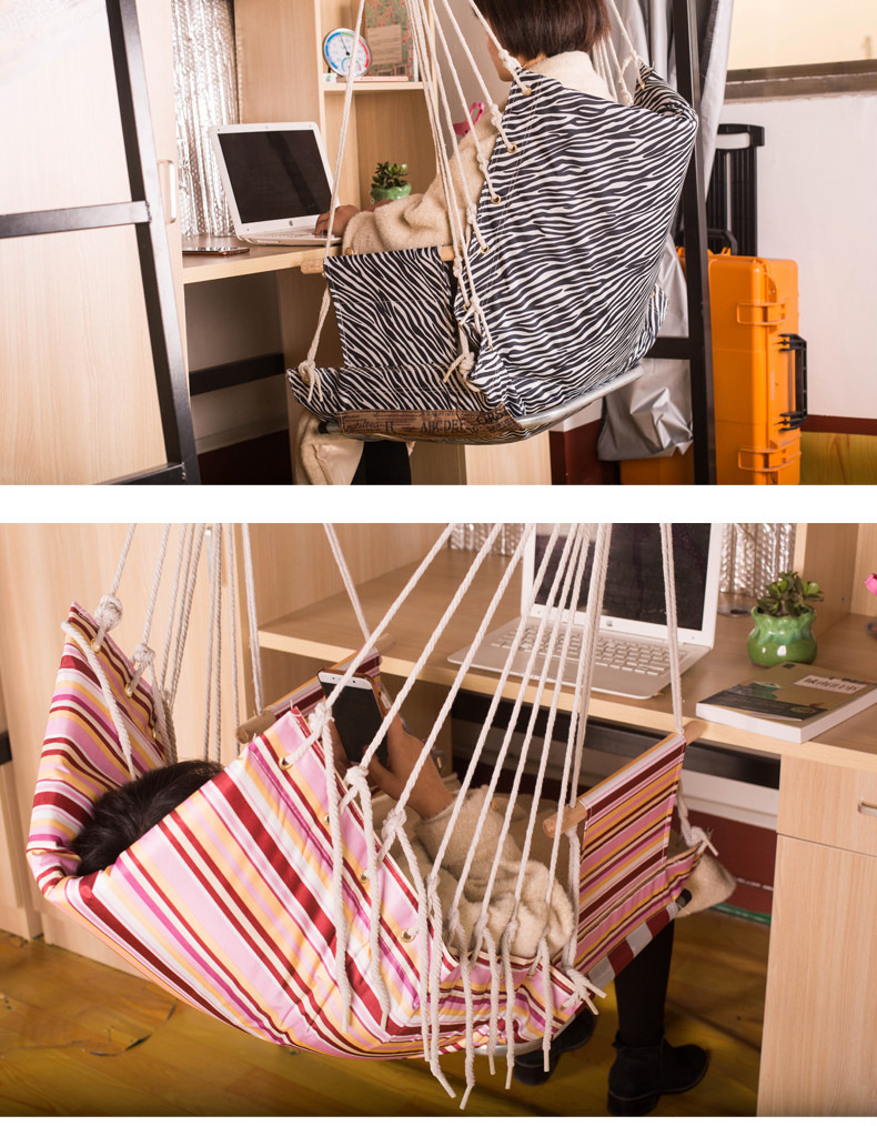 吊椅宿舍大学生 可靠寝室学生吊床可躺懒人秋千少女家用摇篮椅子 舒适