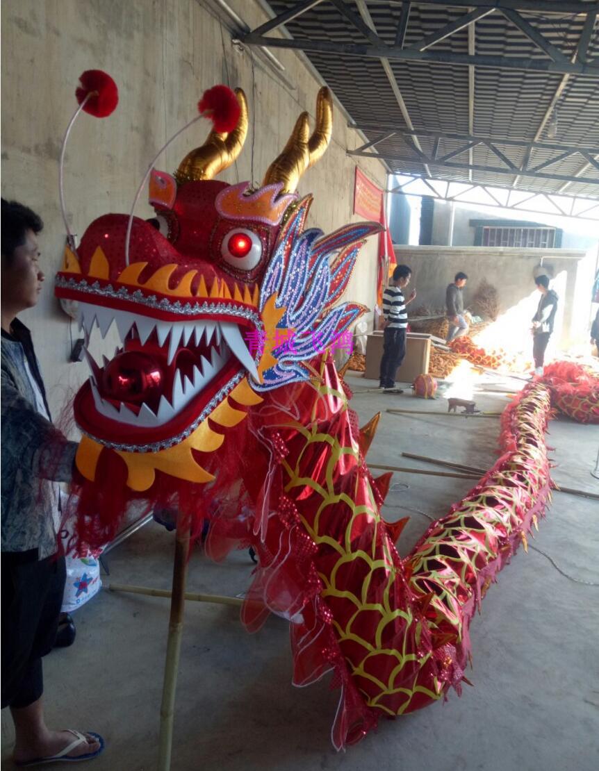 舞龙烫金龙国标龙舞龙道具舞龙用品牛津布烫金龙舞龙 19牛津布节烫