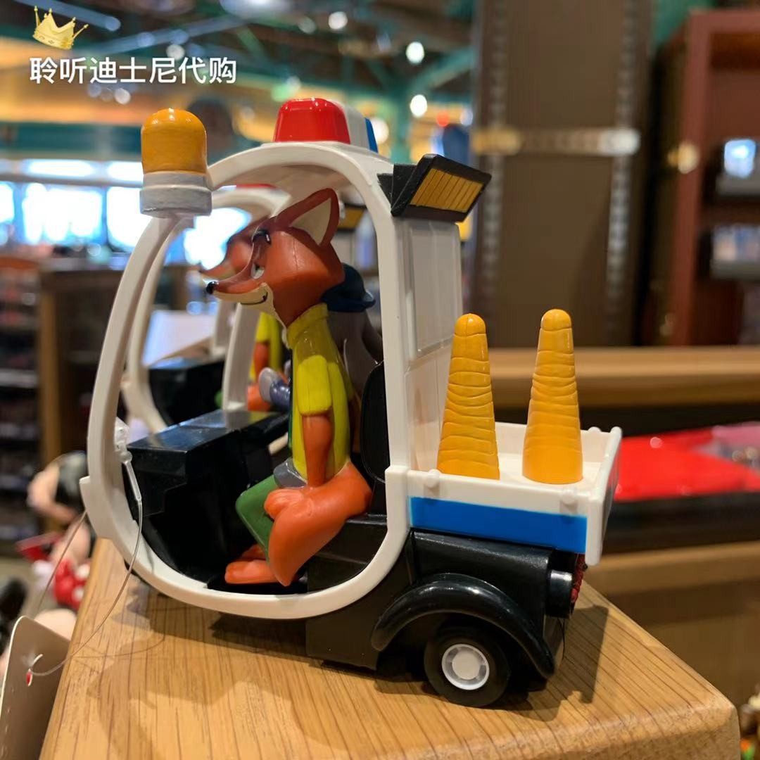 疯狂动物城朱迪警官尼克警车回力车儿童玩具车定制款朱迪尼克回力车
