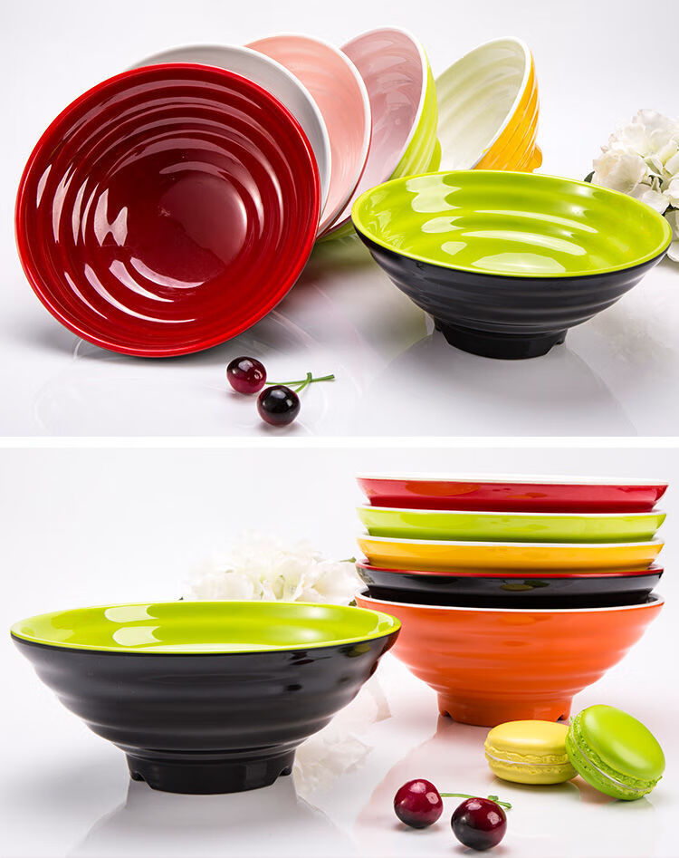 润华年 密胺面碗商用味千拉面麻辣烫专用大碗塑料螺蛳粉碗汤粉面条