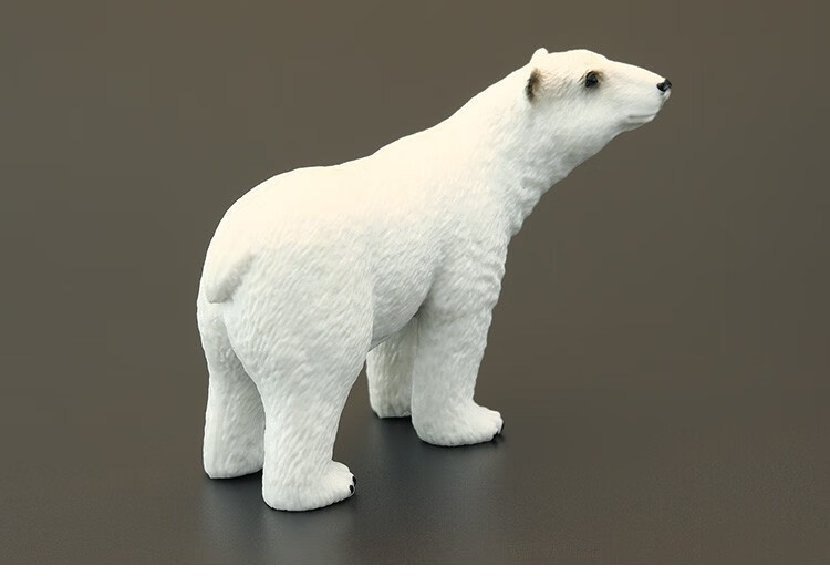 实心儿童仿真动物玩具模型 北极熊 白熊极地动物食肉认知礼物摆件