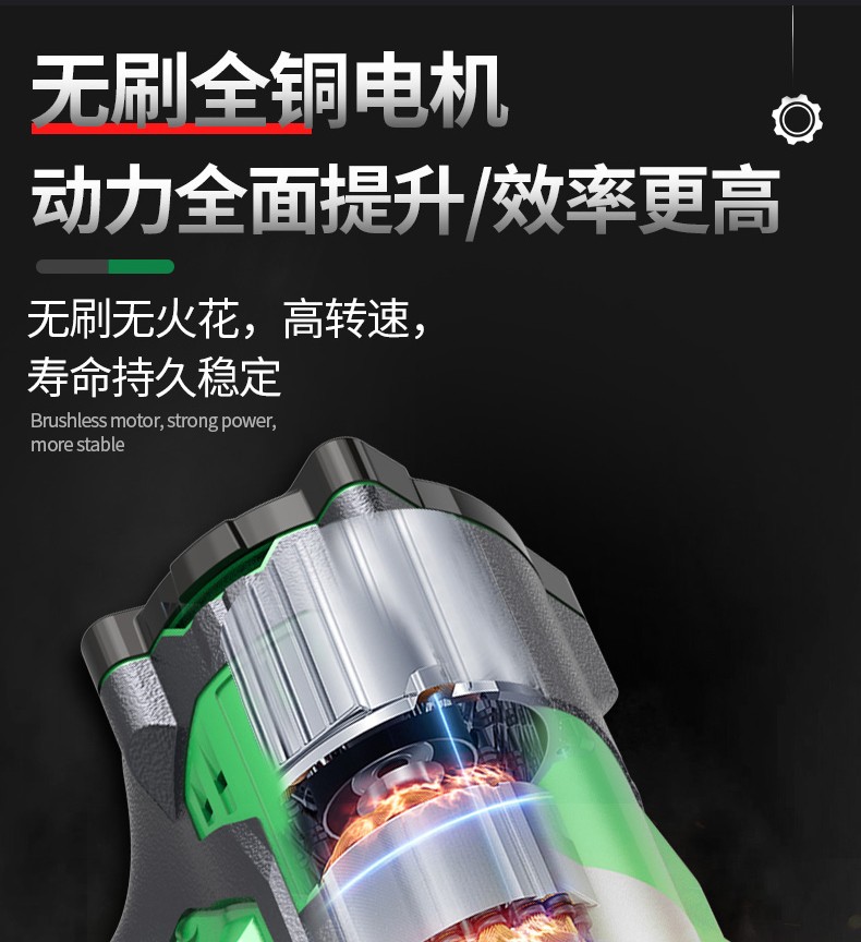 老a无刷电动扳手大扭力木工锂电冲击扳手21v架子工工具风炮电动工具