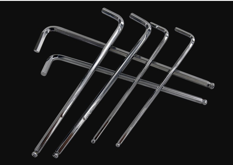 yato英制内六角扳手crv单个球头特长六棱内6角内六方六边形螺丝刀