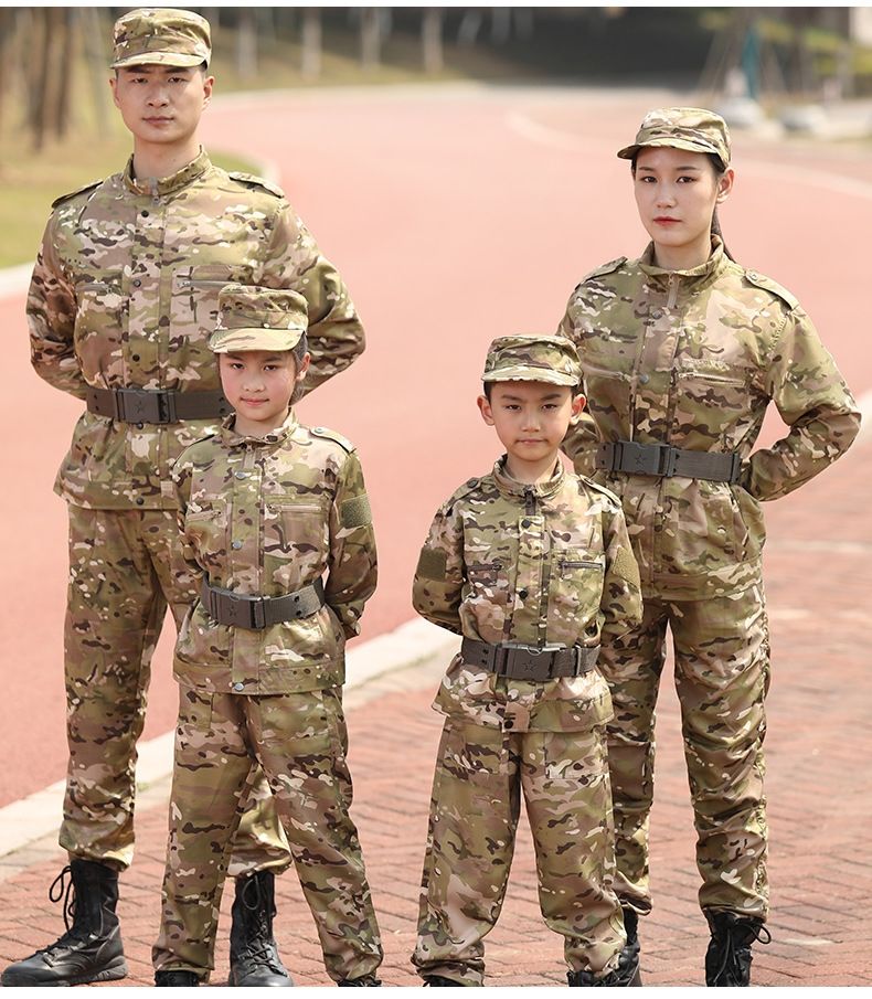 服套装男夏季薄工作服装儿童训练女夏小初中大学生军训服学生军训服装