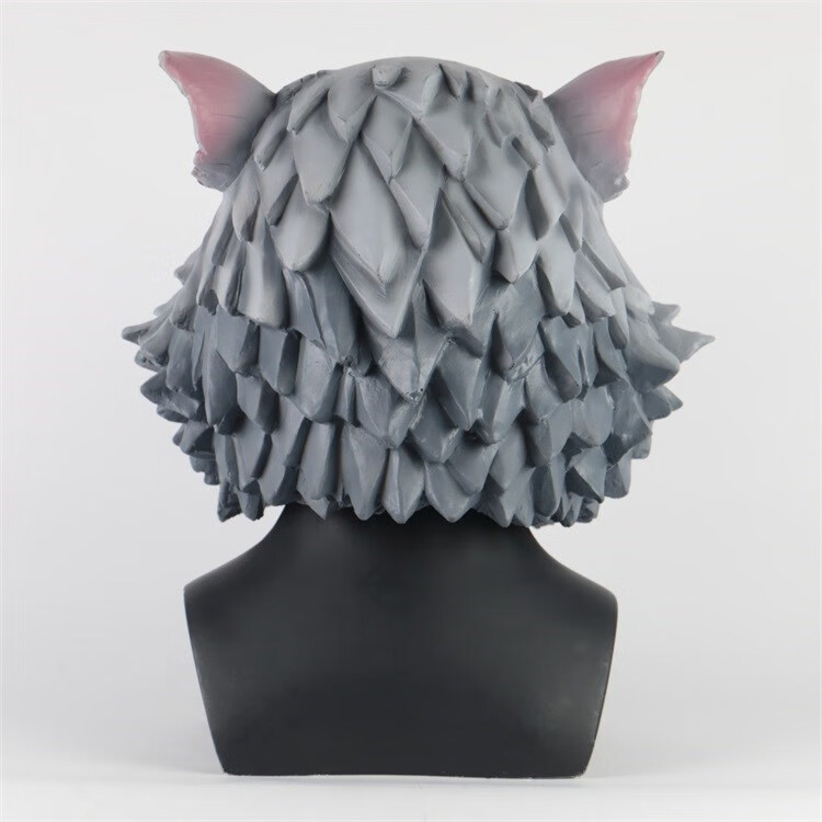 头套嘴平伊之助猪头面具动漫周边表演装扮抖音道具 鬼灭之刃天狗面具