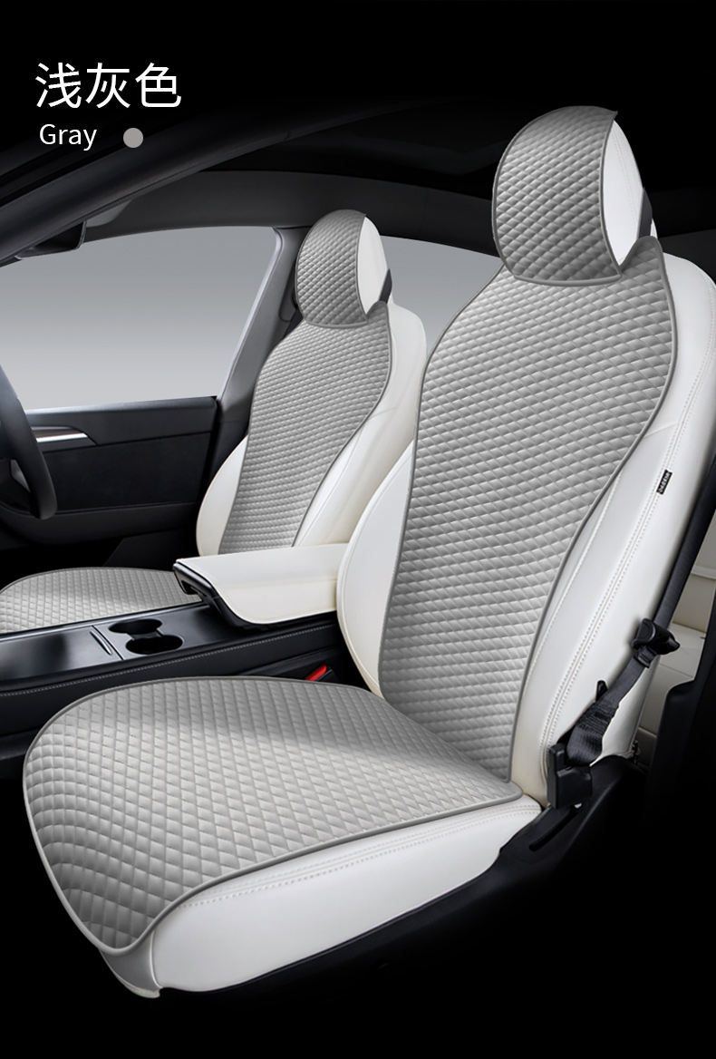 坐垫modely/3座椅套四季通风透气白色内饰座垫y科技布 科技布小蛮腰版