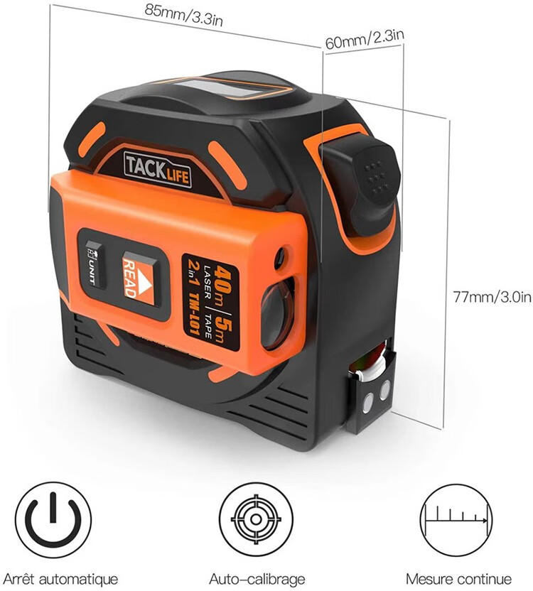 红外线卷尺 简单好用!装电池!