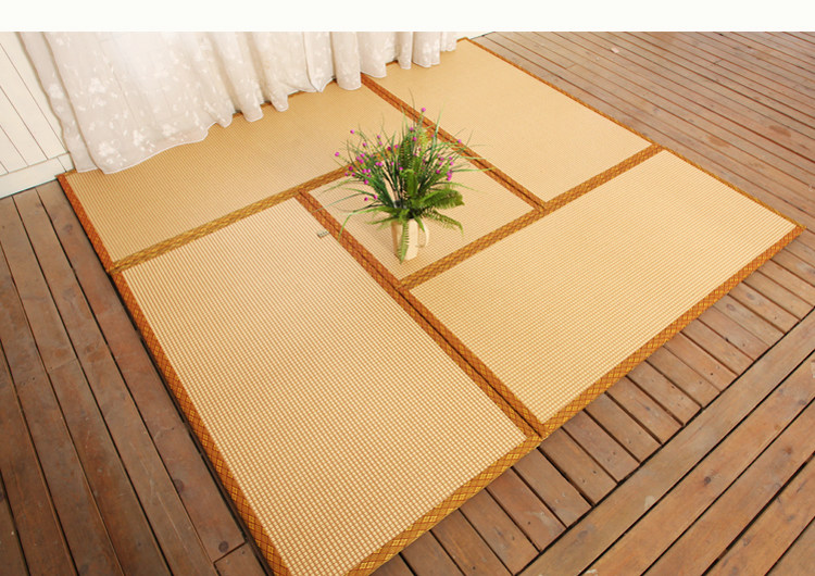 塌塌床垫日式加热踏踏米床垫炕垫塌塌草垫卧室家用地垫椰棕 40*40天然