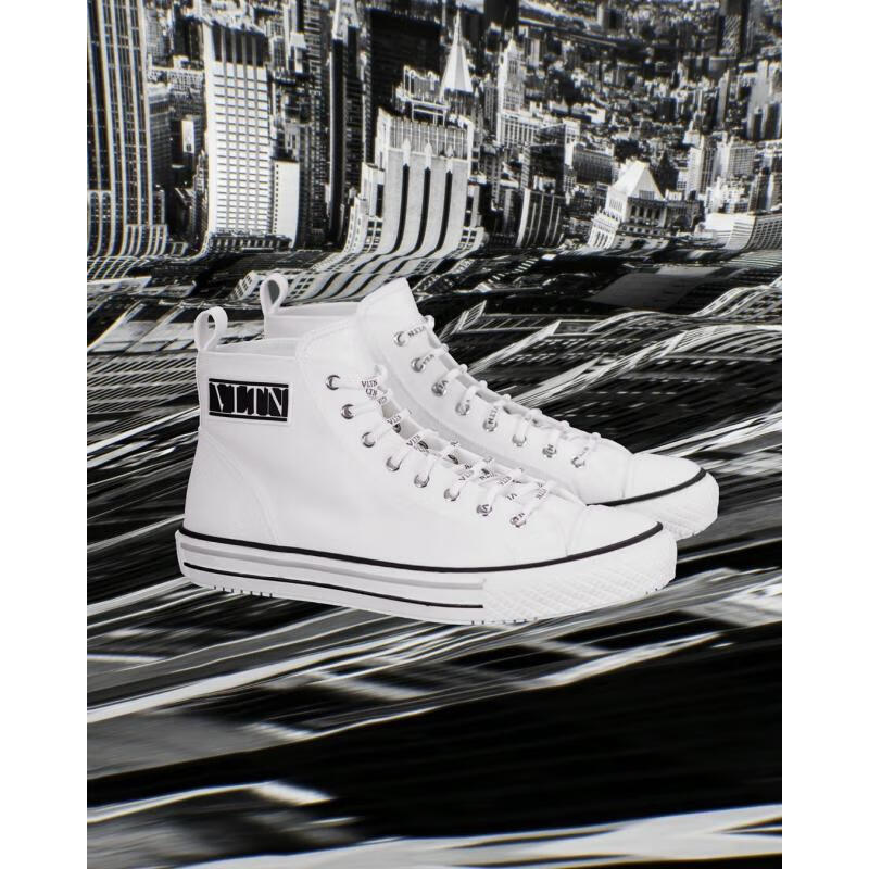 valentino华伦天奴 运动休闲鞋男士奢侈品vltn 高帮运动鞋 0b0 eu-42