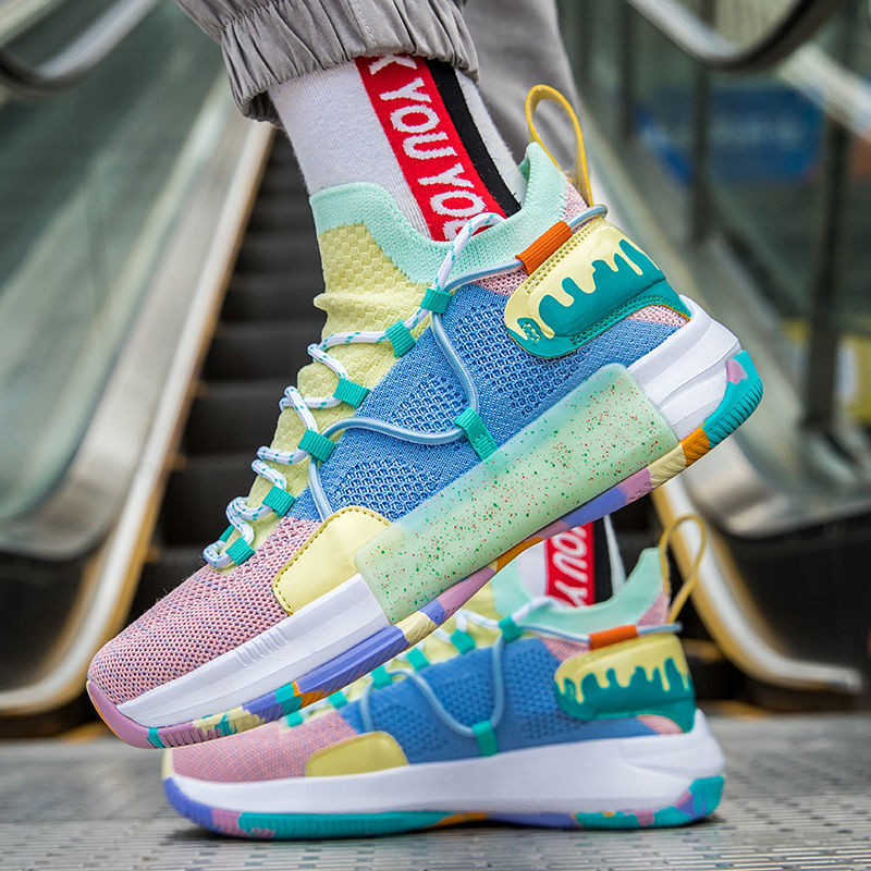 阿迪达斯官方篮球鞋男高帮实战闪击76代圣诞节夏季版防滑耐磨摩擦有