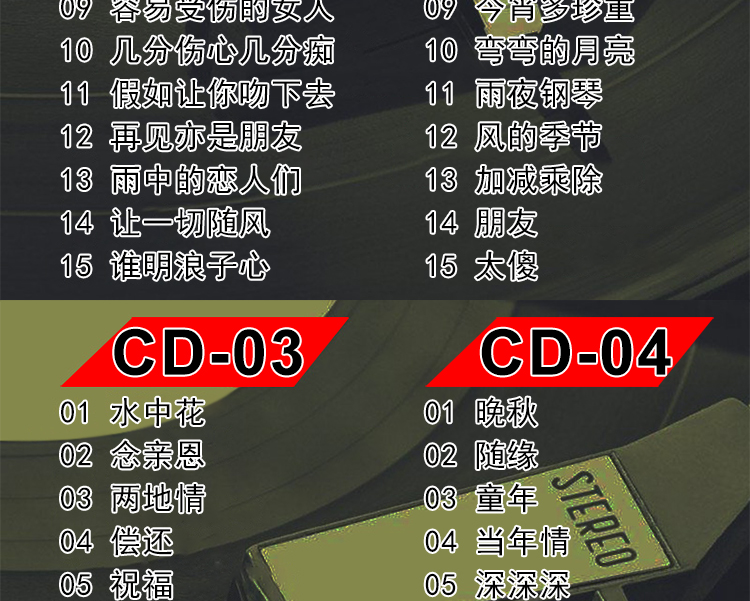 經典老歌粵語懷舊金曲8090後6cd無損高音質唱片汽車載cd碟片【圖片