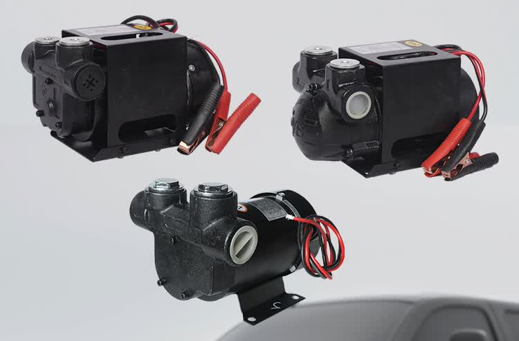 大流量柴油电动自吸加油泵抽油泵12v 24v大功率550w泵车载泵 12v/70升
