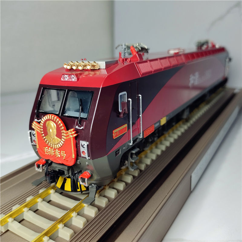 和谐号韶山dfhx电力内燃机车合金玩具伟人号工程车仿真模型火车头 1
