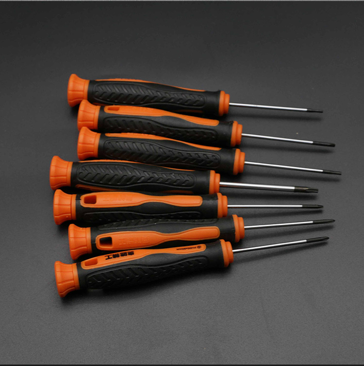 刀一字十字微型起子改锥五角小号螺丝刀 精密梅花带孔 t15x50mm【图片