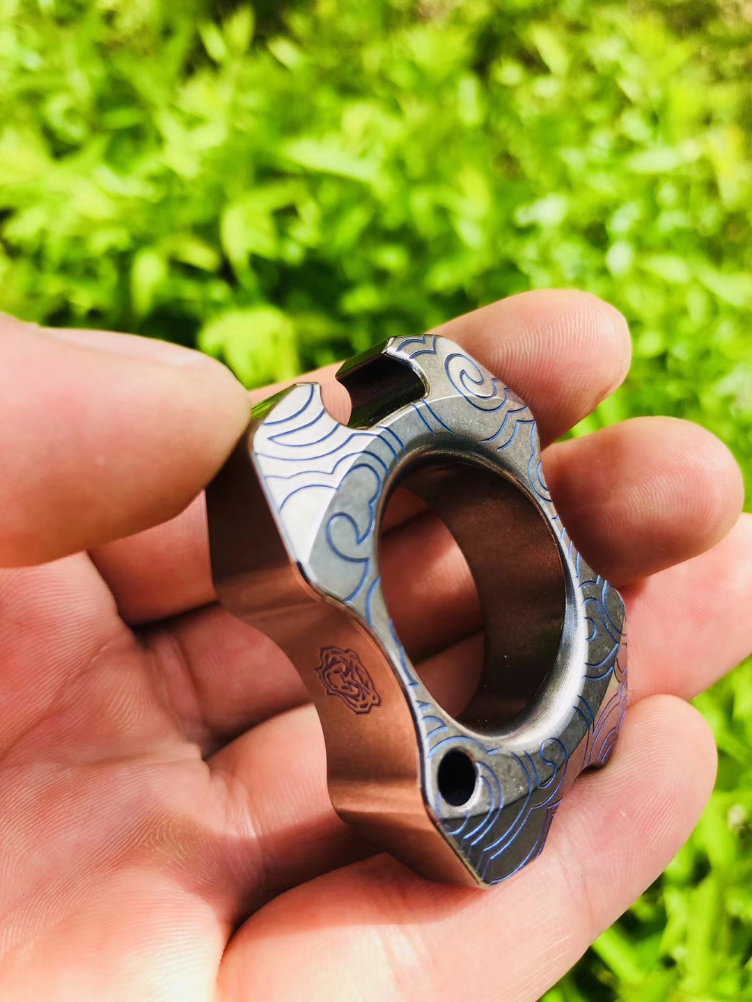 单指指虎钛合金 凯撒作 顶配限量cfc专拍 开瓶器//单指指虎 锆合金钛