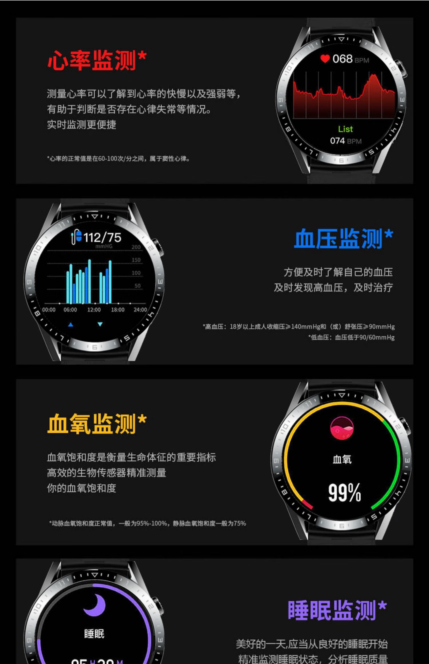 华强北通用无创血糖仪测血糖手表 gt4pro保时捷gt3可接打电话watch3