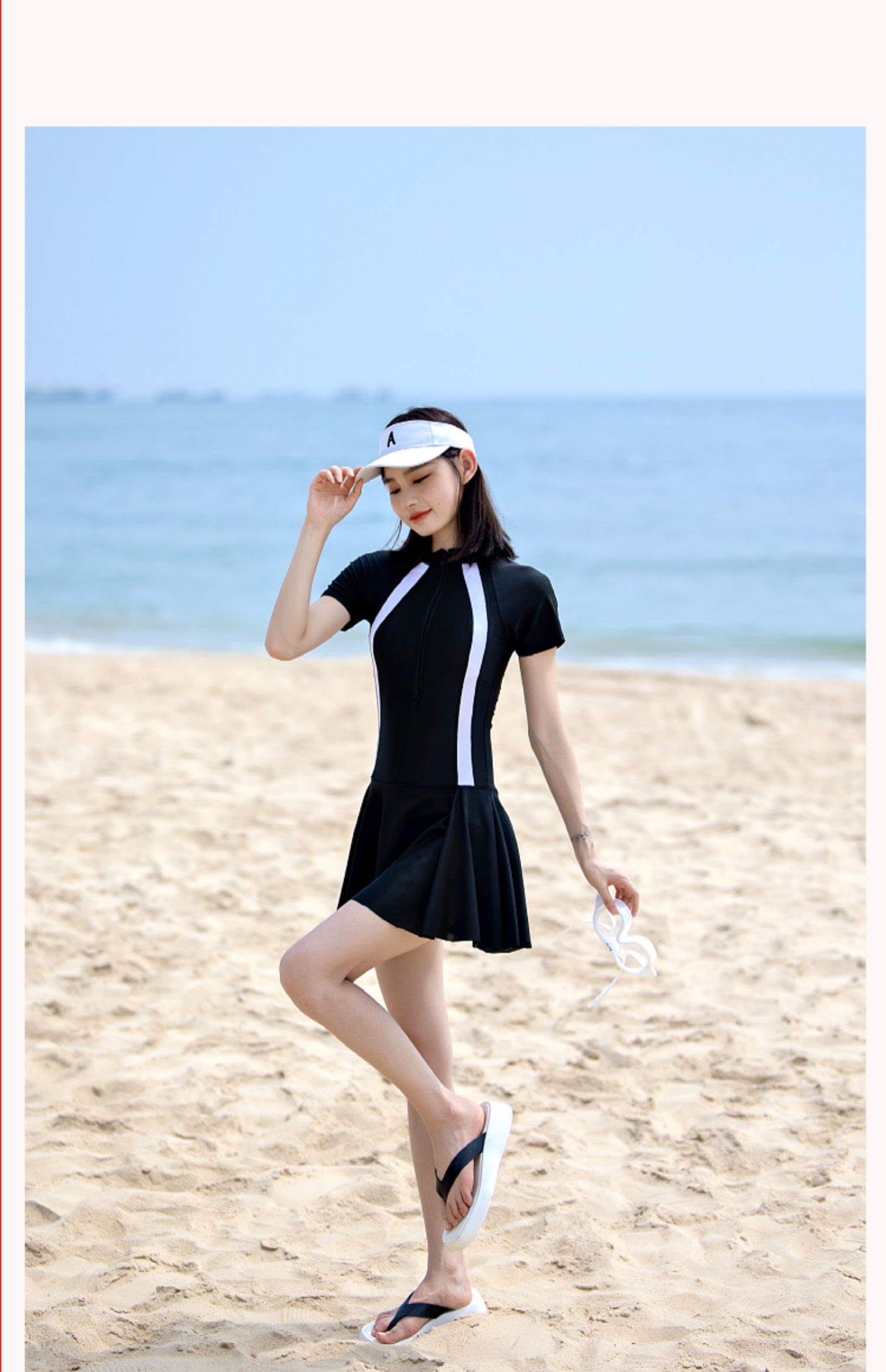 新款泳衣夏2022连体大码胖mm平角遮肚显瘦保守游泳馆专用女装 白色