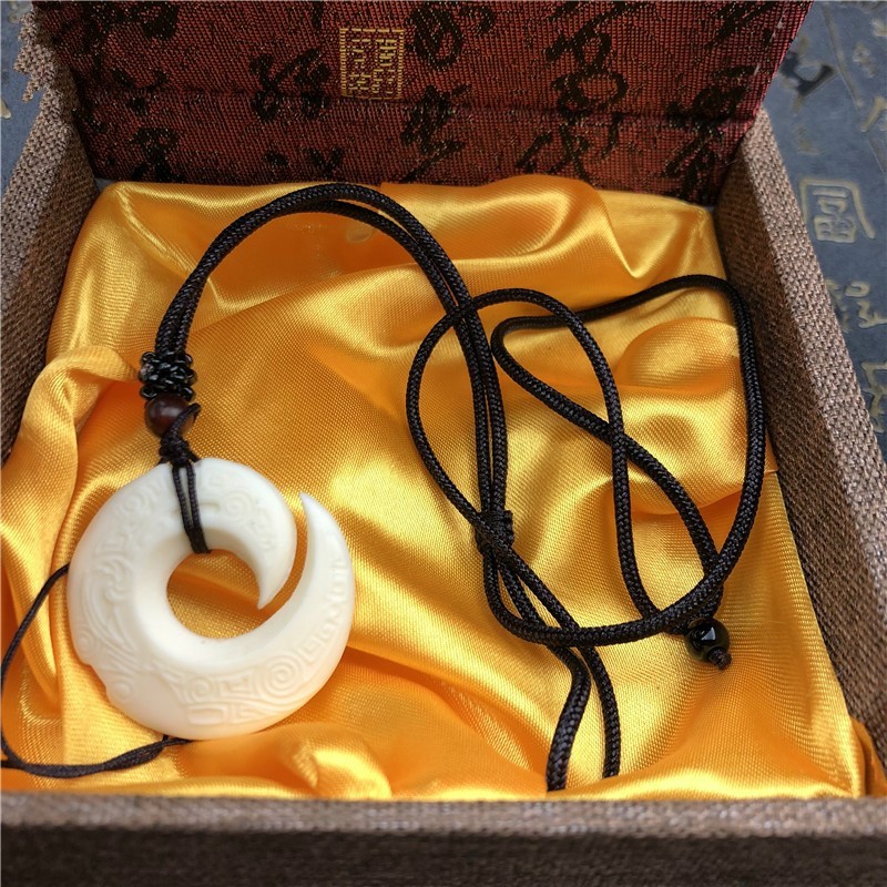 顶妃象牙果时来运转平安扣吊坠星月金刚菩提配饰品男女款毛衣项链挂件