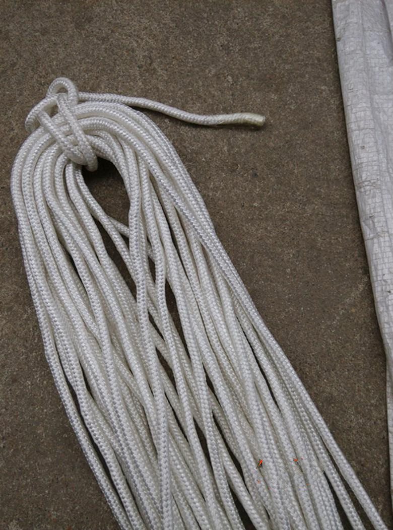 晾衣绳旗杆绳拉绳白色绳子尼龙绳刹车绳捆绑绳攀爬绳 26号/米