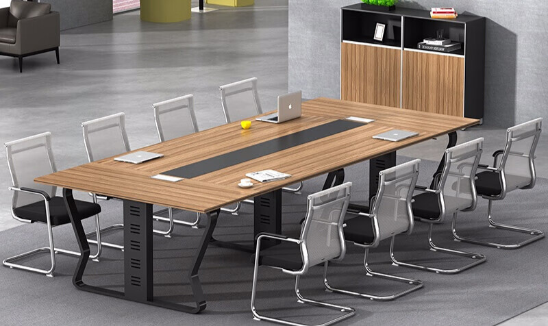 办公家具会议桌长桌简约现代会议室培训洽谈桌椅组合长条桌 长1.