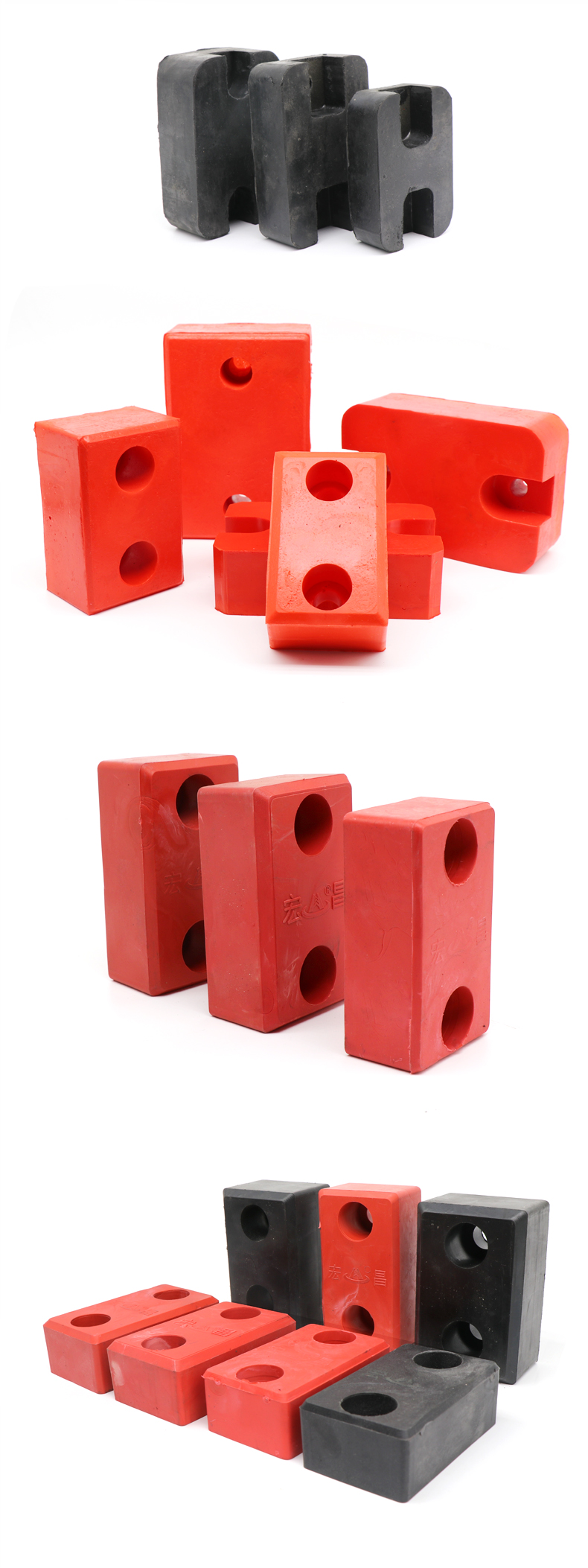 ld单梁起重机行车橡胶防撞缓冲块防碰块聚氨酯缓冲器块橡胶方块1号