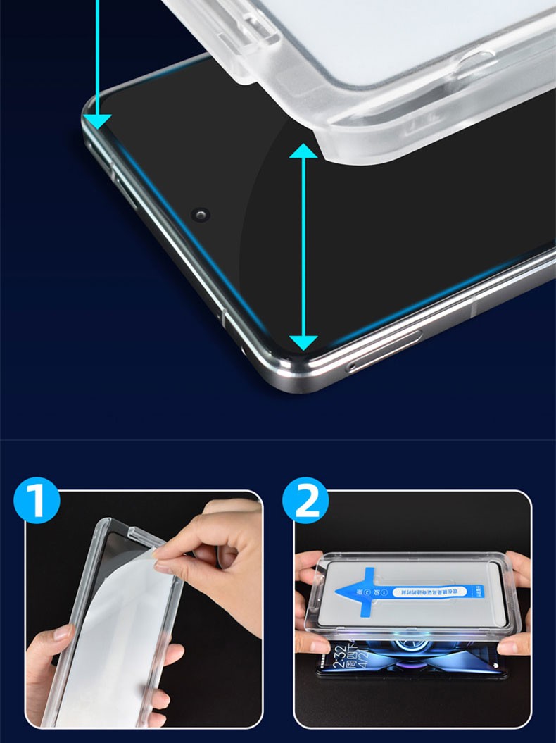 aoyamicvivot15g钢化膜秒贴膜神器vivot1x全屏手机膜高清全玻璃防爆防