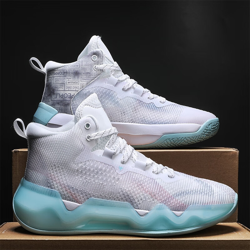 夹丸猫利刃2中帮实战篮球鞋高帮cba防滑减震布面透气大码45码46男女