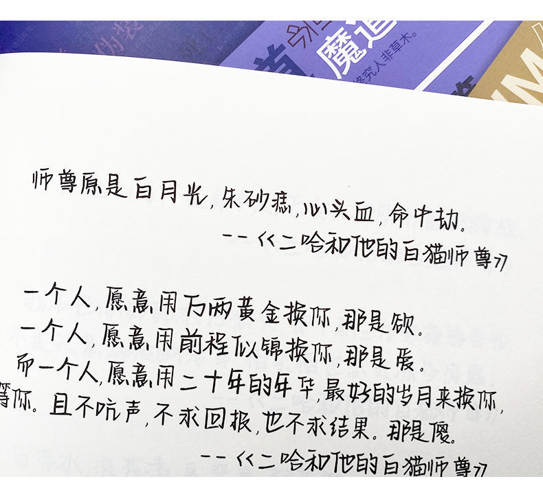 奶酪体手写字帖 小清新练字帖原耽小说录语女孩初中高中楷书原耽拼图