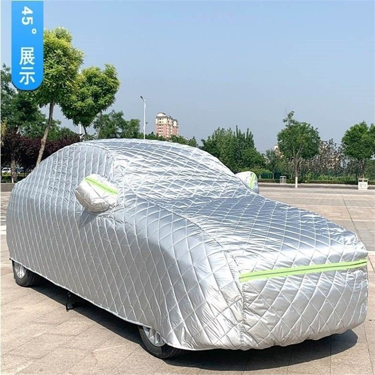 特厚汽车防冰雹车衣车罩保护罩加棉加厚防雪隔热防水防晒棉被款迷彩色