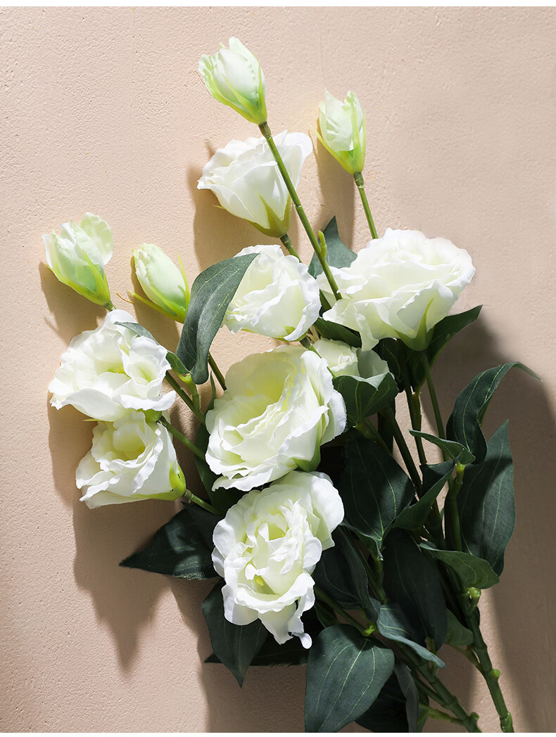 北欧风洋桔梗花仿真花居家客厅餐桌花摆花花艺装饰塑料假花花束 仿真