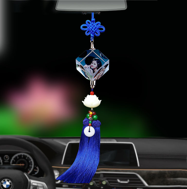 新款汽车挂件diy照片定制车内饰品后视镜车上挂坠情人节礼品2021潮流