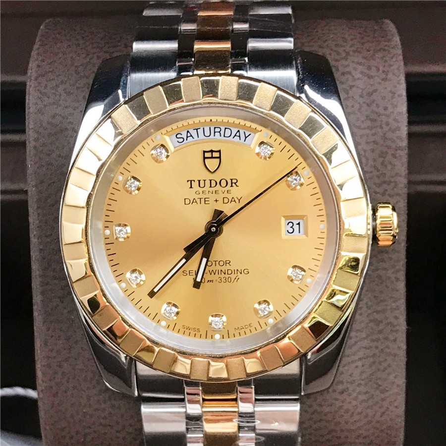 二手95新帝舵tudor经典双历系列23013手表钟表男表41mm机械表支持帝舵