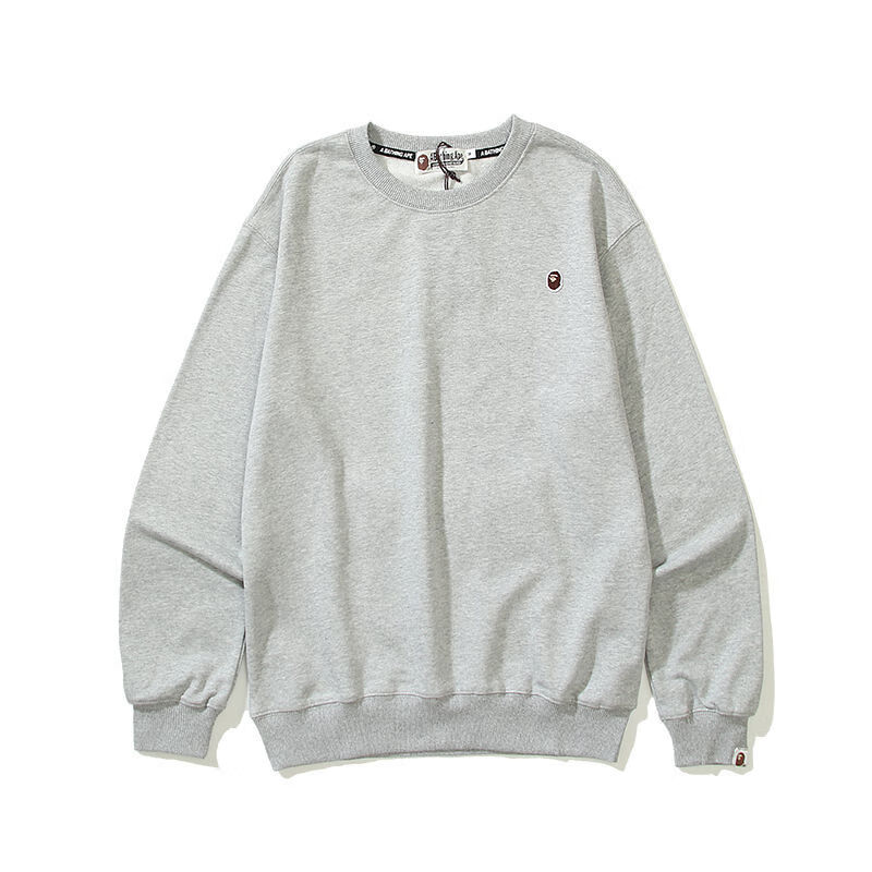 cellreturnbape潮牌猿人头logo小标刺绣猿人套头网红卫衣简约男女情侣