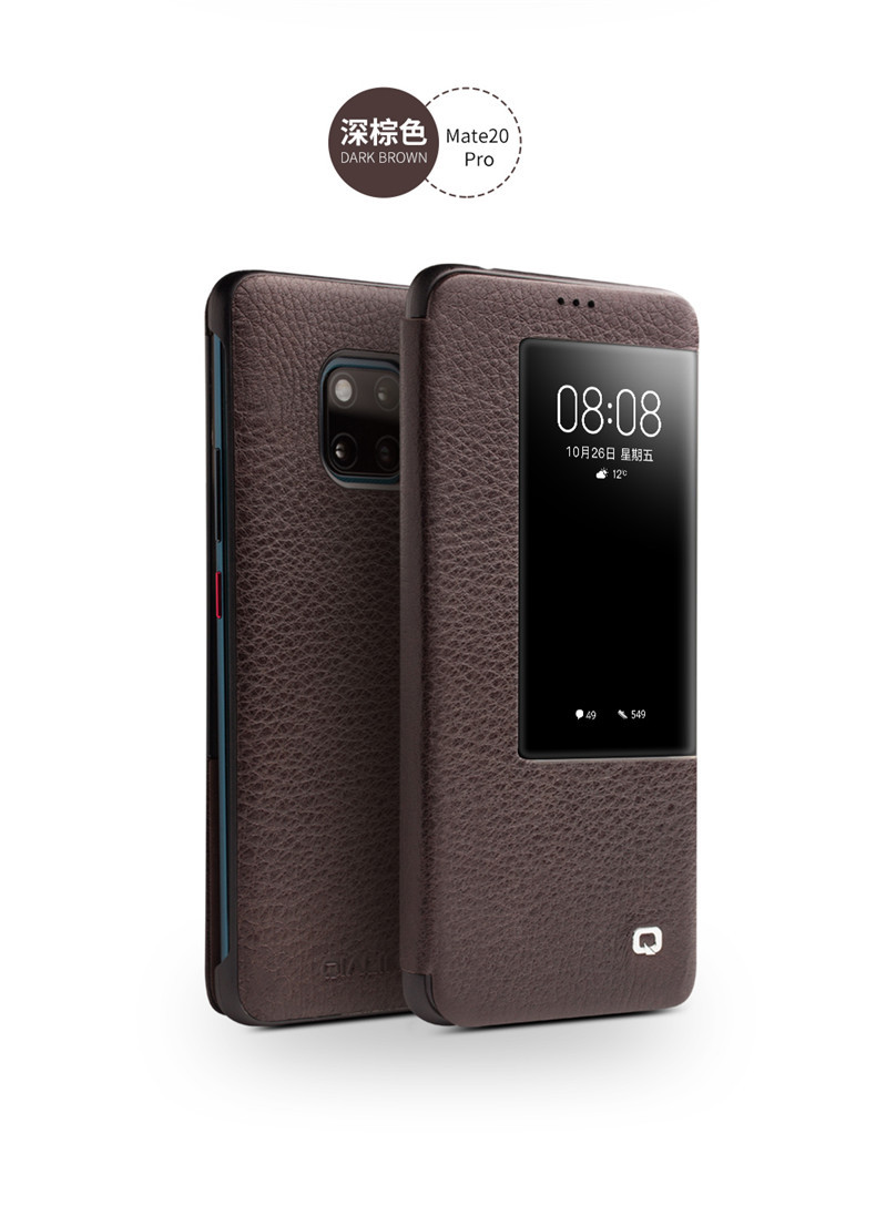 果游 华为mate20x手机壳mate20pro/rs保时捷奢华手工定制开窗智能显示