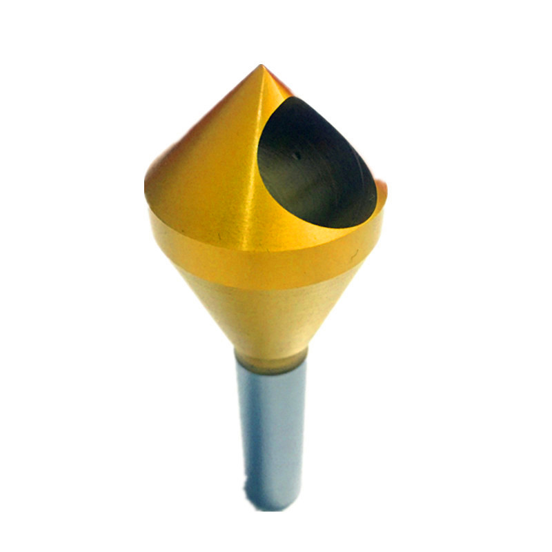 镀钛90度倒角刀倒角钻倒角器沉头钻头不锈钢带孔倒角钻带倒角钻头 含