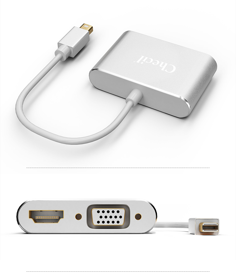 【三合一】vga dvi hdmi 黑色 mini dp 蘋果雷電2接口通用