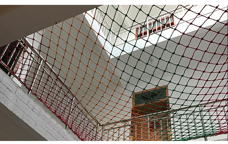 楼梯天井防护网安家用儿童防坠落网加粗尼龙绳网幼儿园防摔网 天井防