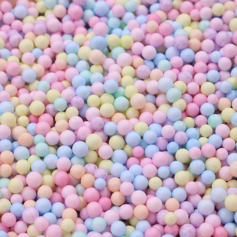 艺墅流星球礼物盒子填充物圆球抖音网红可藏住礼物马卡龙彩色泡沫球