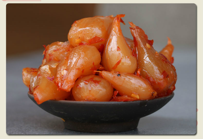 云南特产开远甜藠头酸甜酸辣甜酸腌制农家老坛泡菜荞头下饭菜.